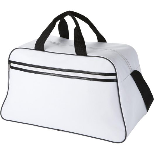 eine weiße tasche mit schwarzen trimmen und einem schwarzen griff San Jose Sporttasche 30L (Bild 1)
