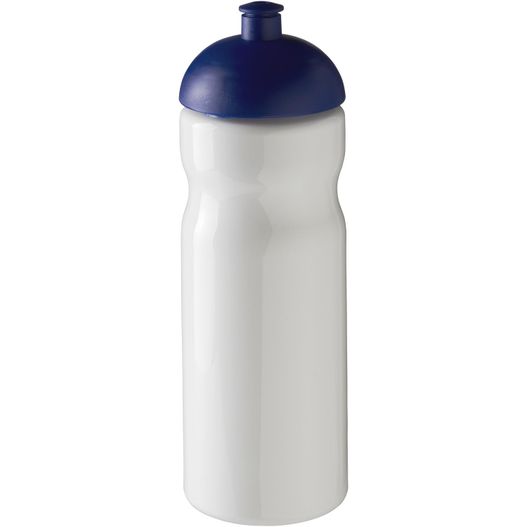 eine weiße und blaue sportflasche mit blauem deckel H2O Active® Base 650 ml Sportflasche mit Stülpdeckel (Bild 1)