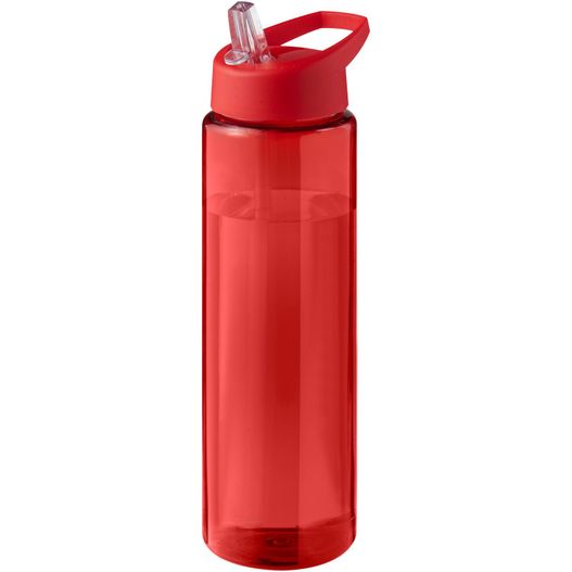 eine rote wasserflasche mit rotem deckel H2O Active® Eco Vibe 850 ml Sportflasche mit Ausgussdeckel (Bild 1)