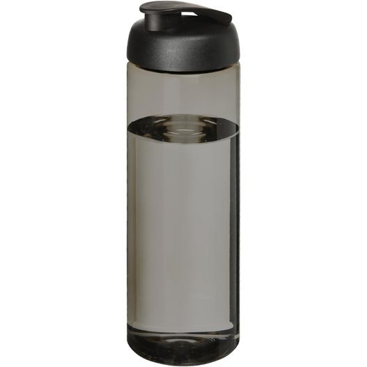 eine wasserflasche mit schwarzem deckel und weißem hintergrund H2O Active® Eco Vibe 850 ml Sportflasche mit Klappdeckel (Bild 1)