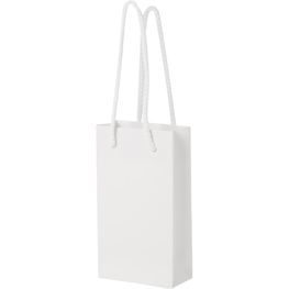 Handgefertigte 170 g/m² Integra-Papiertüte mit Kunststoff Kordelgriffen – 9,5 × 4 × 17 cm