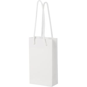 Handgefertigte 170 g/m² Integra-Papiertüte mit Kunststoff Kordelgriffen – 9,5 × 4 × 17 cm