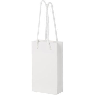 Handgefertigte 170 g/m² Integra-Papiertüte mit Kunststoff Kordelgriffen – 9,5 × 4 × 17 cm