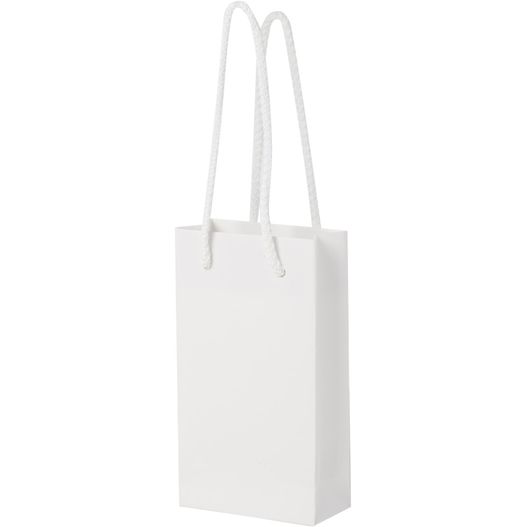 Produktabbildung Handgefertigte 170 g/m² Integra-Papiertüte mit Kunststoff Kordelgriffen – 9,5 × 4 × 17 cm Handgefertigte 170 g/m² Integra-Papiertüte mit Kunststoff Kordelgriffen – 9,5 × 4 × 17 cm (Bild 1)