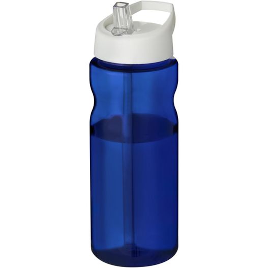 eine blaue wasserflasche mit weißem deckel H2O Active® Eco Base 650 ml Sportflasche mit Ausgussdeckel (Bild 1)