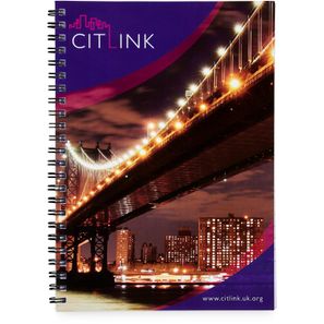 Desk-Mate® A4 Notizbuch mit Spiralbindung