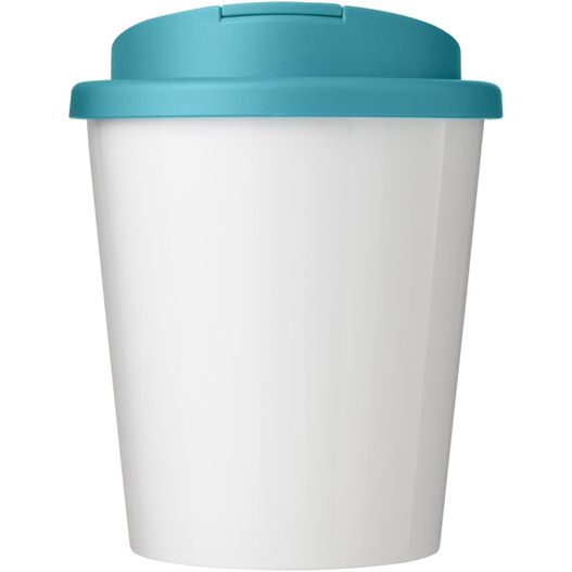 eine weiße tasse mit blauem deckel Brite-Americano® Espresso 250 ml Isolierbecher mit auslaufsicherem Schraubverschluss (Bild 1)