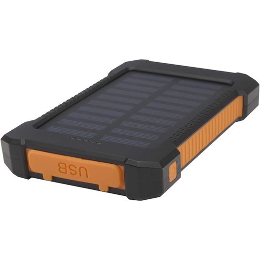 Altair 10 W 5000 mAh robuste Solar Powerbank aus recyceltem Kunststoff mit integrierter Taschenlampe (Bild 1)