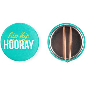 Textil-Button 37 mm mit Clip