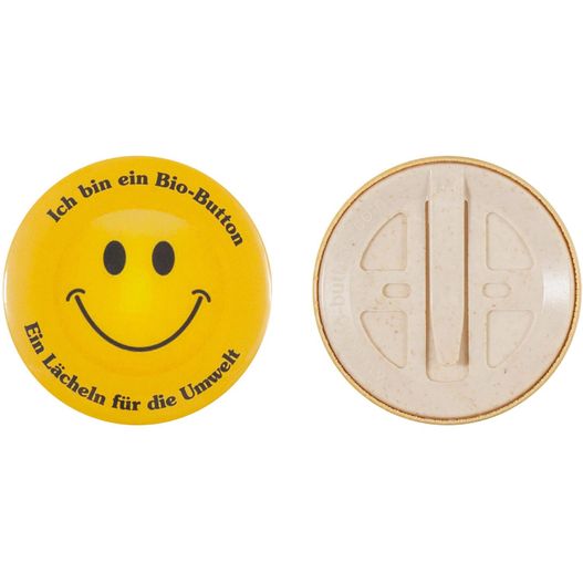 Produktabbildung Bio-Button 56mm mit Clip Bio-Button 56mm mit Clip (Bild 1)