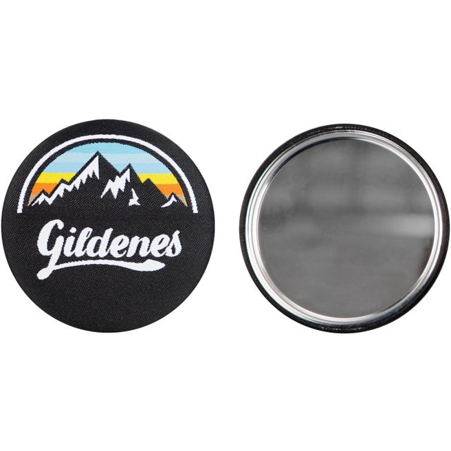 Textil-Button 56mm mit Spiegel