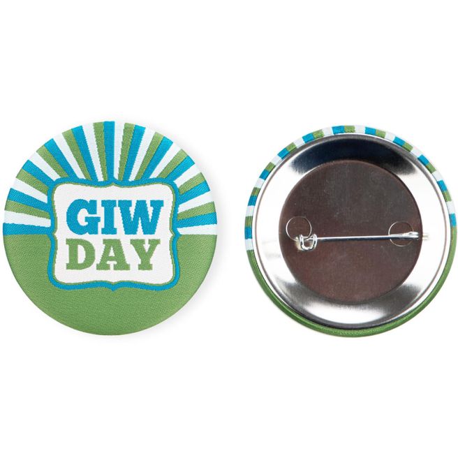 Textil-Button 56 mm mit doppelt gesicherter Nadel