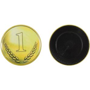 Metallbutton 50mm mit glatte Hinterseite