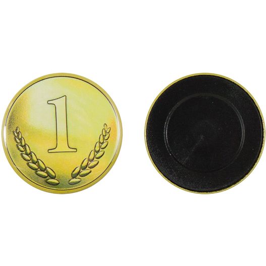 Metallbutton 50mm mit glatte Hinterseite (Bild 1)