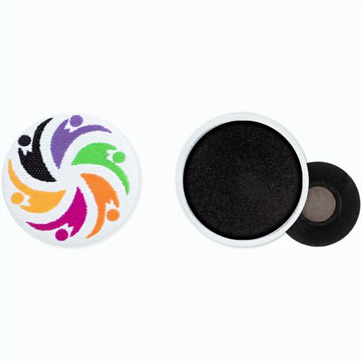 Produktabbildung Textil-Button 25mm mit Textilien Magnet Textil-Button 25mm mit Textilien Magnet (Bild 1)
