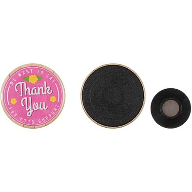 Metallbutton 37mm mit Textilienmagnet