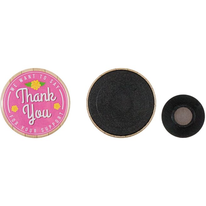 Produktabbildung Metallbutton 37mm mit Textilienmagnet Metallbutton 37mm mit Textilienmagnet