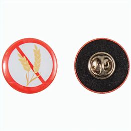 Metallbutton 25mm mit Pin und Clutch