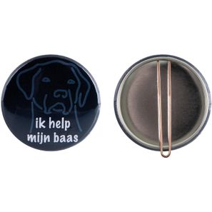 Metallbutton 56mm mit Clip