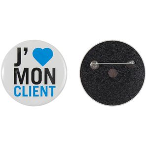 Metallbutton 50mm mit doppelt gesicherter Nadel