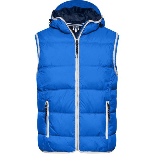 Men's Maritime Vest - Modische Steppweste mit angeschnittener Kapuze (Bild 1)
