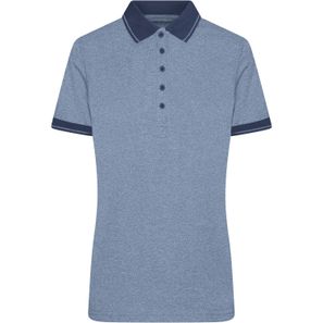 Ladies' Heather Polo - Melange Polo mit modischen Details