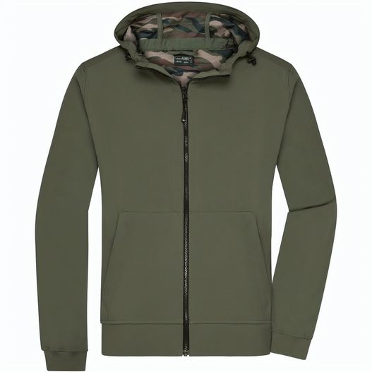 Men's Hooded Softshell Jacket - Softshelljacke mit Kapuze im sportlichen Design (Bild 1)
