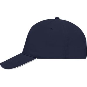 5 Panel Sandwich Cap - 5 Panel Cap mit kontrastfarbigem Sandwich