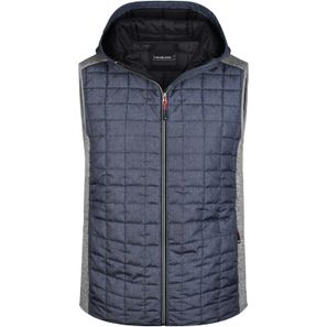 Men's Knitted Hybrid Vest - Weste im stylischen Materialmix