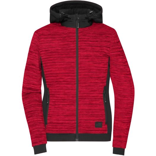 Ladies' Padded Hybrid Jacket - Wattierte Strickfleece Jacke im attraktiven Materialmix (Bild 1)