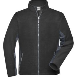 Men's Workwear Fleece Jacket - STRONG - - Strapazierfähige Fleecejacke im Materialmix