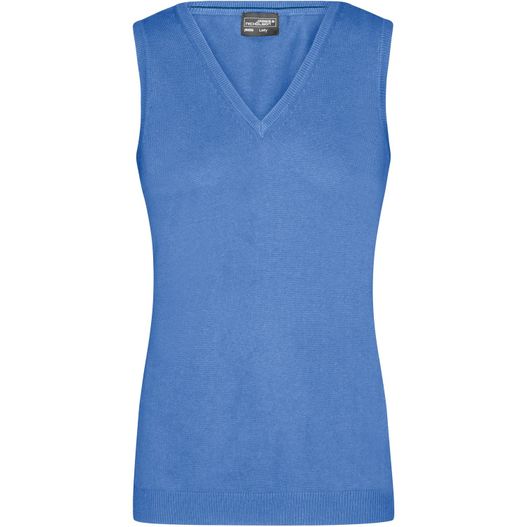 Ladies' V-Neck Pullunder - Klassischer Baumwoll-Pullunder (Bild 1)