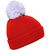 Pompon Hat with Brim - Strickmütze mit Umschlag und Pompon (Bild 3)