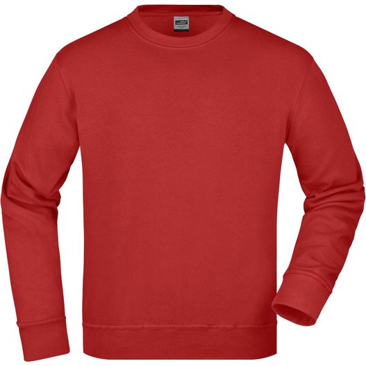 ein rotes sweatshirt mit langem ärmel Workwear Sweatshirt - Klassisches Rundhals-Sweatshirt (Bild 1)