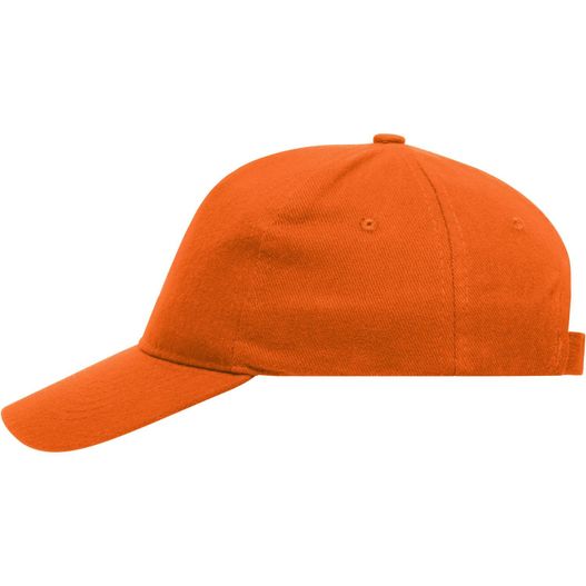 eine orangefarbene kappe mit niedrigem profil 5 Panel Cap Heavy Cotton - Klassisches Cap (Bild 1)