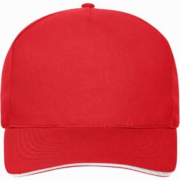 5 Panel Sandwich Cap Bio Cotton - 5 Panel Cap mit ungebürsteter Oberfläche