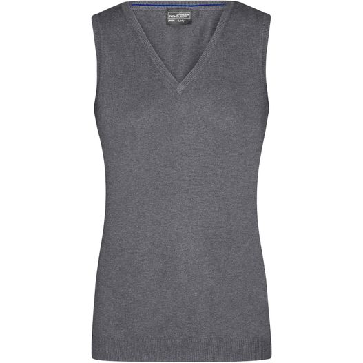 Ladies' V-Neck Pullunder - Klassischer Baumwoll-Pullunder (Bild 1)