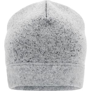Knitted Fleece Workwear Beanie - STRONG - - Strickmütze in Melange-Optik