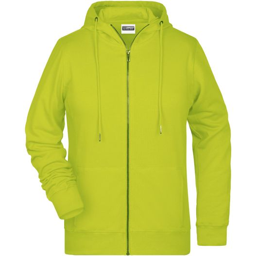 ein kalkgrüner kapuze mit reißverschluss Ladies' Zip Hoody - Sweatjacke mit Kapuze und Reißverschluss (Bild 1)