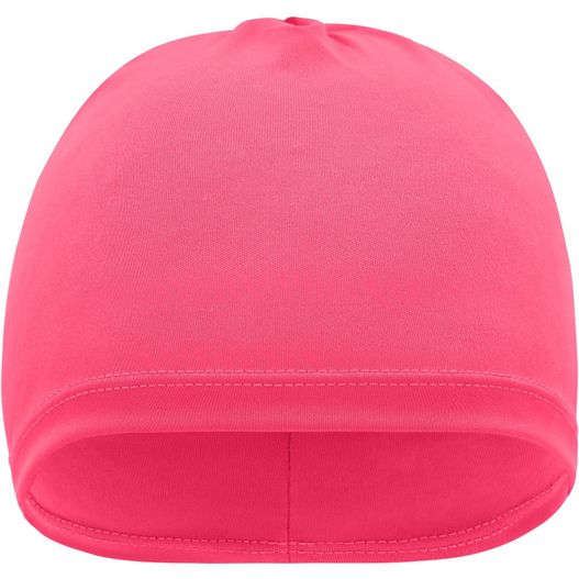 ein rosa hut mit einem reißverschluss auf der seite Running Beanie - Sportliche Laufmütze (Bild 1)