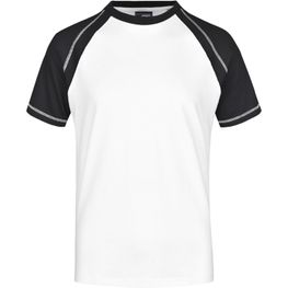 Men's Raglan-T - T-Shirt in sportlicher, zweifarbiger Optik