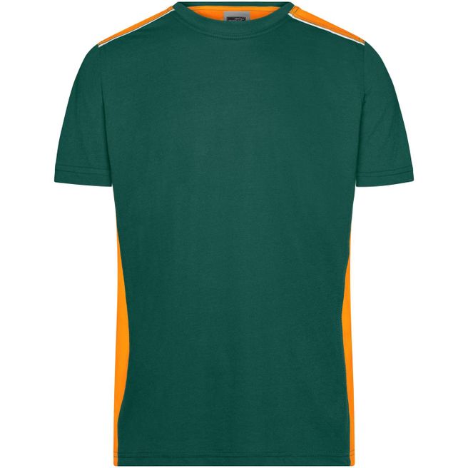 Men's Workwear T-Shirt - COLOR - - Strapazierfähiges und pflegeleichtes T-Shirt mit Kontrasteinsätzen