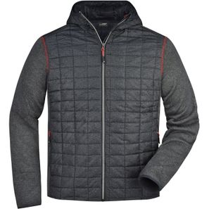 Men's Knitted Hybrid Jacket - Strickfleecejacke im stylischen Materialmix