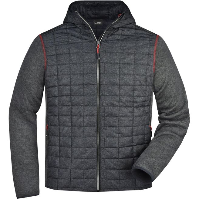 Produktabbildung Men's Knitted Hybrid Jacket - Strickfleecejacke im stylischen Materialmix Men's Knitted Hybrid Jacket - Strickfleecejacke im stylischen Materialmix