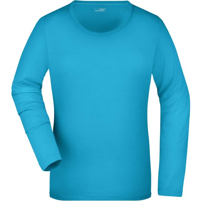 Ladies' Stretch Shirt Long-Sleeved - Langarm Shirt aus weichem Elastic-Single-Jersey