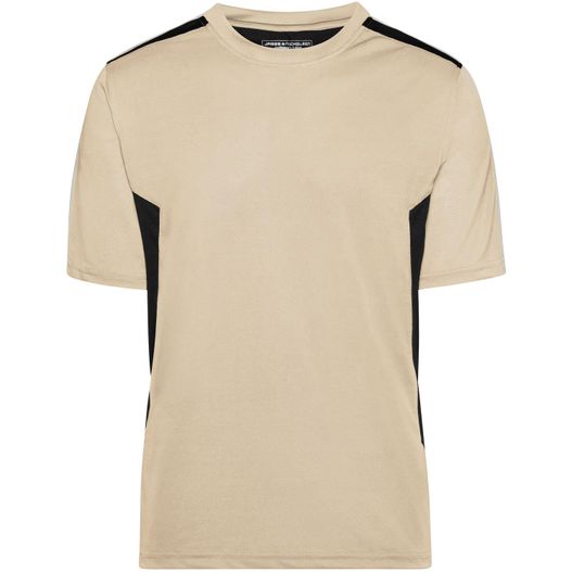 beige und schwarz t - hemd mit schwarzem seitenstreifen Craftsmen T-Shirt - STRONG - - Funktions T-Shirt (Bild 1)