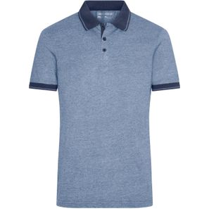 Men's Heather Polo - Melange Polo mit modischen Details