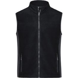 Men's Workwear Fleece Vest - STRONG - - Strapazierfähige Fleeceweste im Materialmix