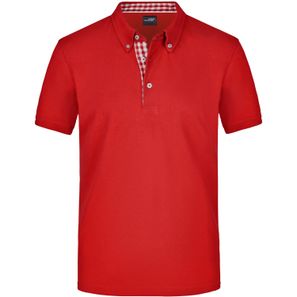 Men's Plain Polo - Polo mit Button-Down Kragen