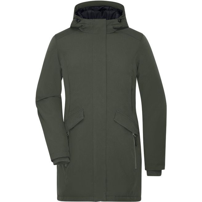 Ladies' Business Parka - Klassischer, wattierter Parka mit angeschnittener Kapuze